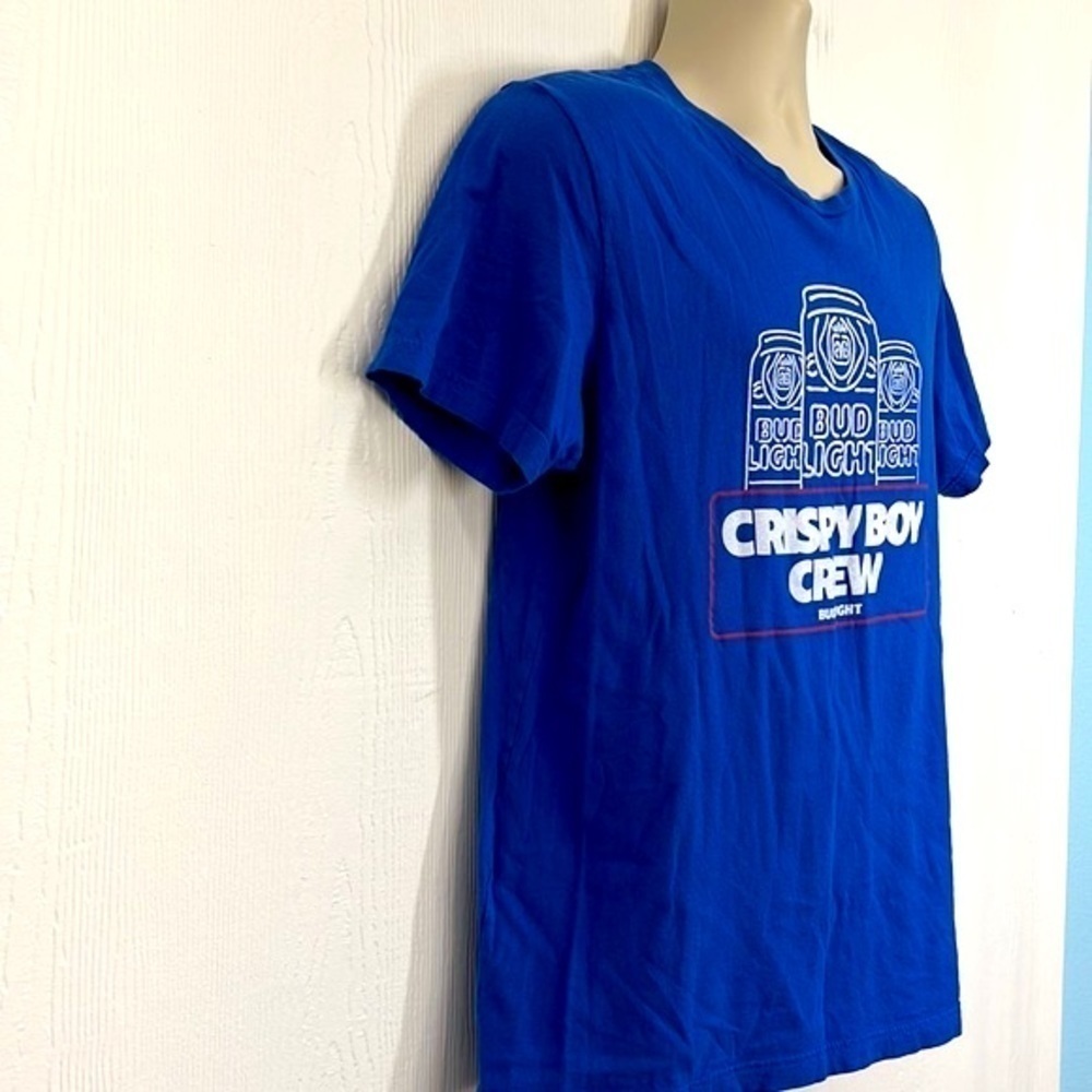 Bud Light - Crispy Boy Crew Beer Can Graphic Short Sleeve T Size Medium - Picture 4 of 9